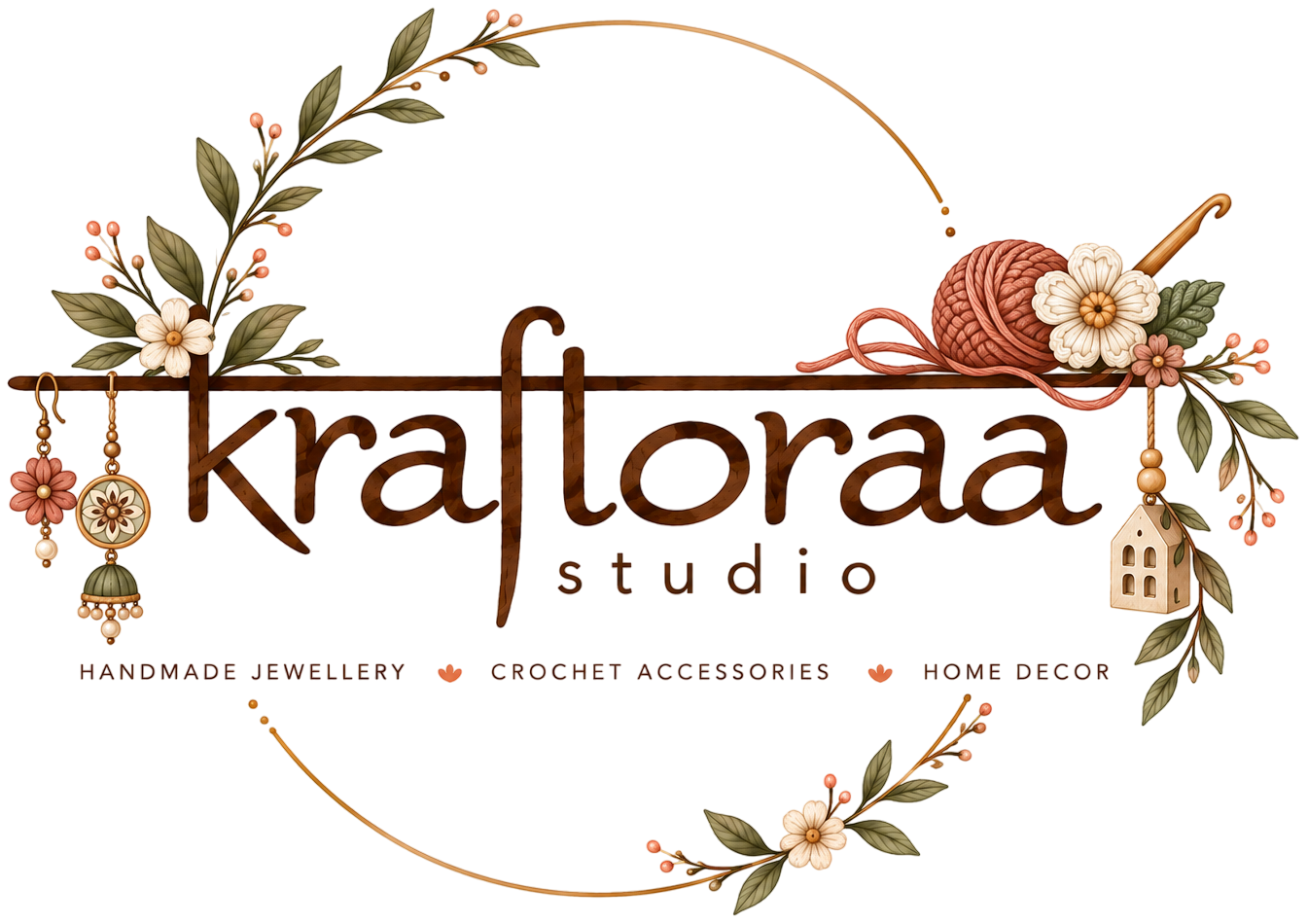 kraftoraastudio studio — handmade jewellery, crochet accessories and home decor